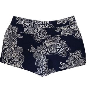 Dalia Collection navy & white textured shorts 4